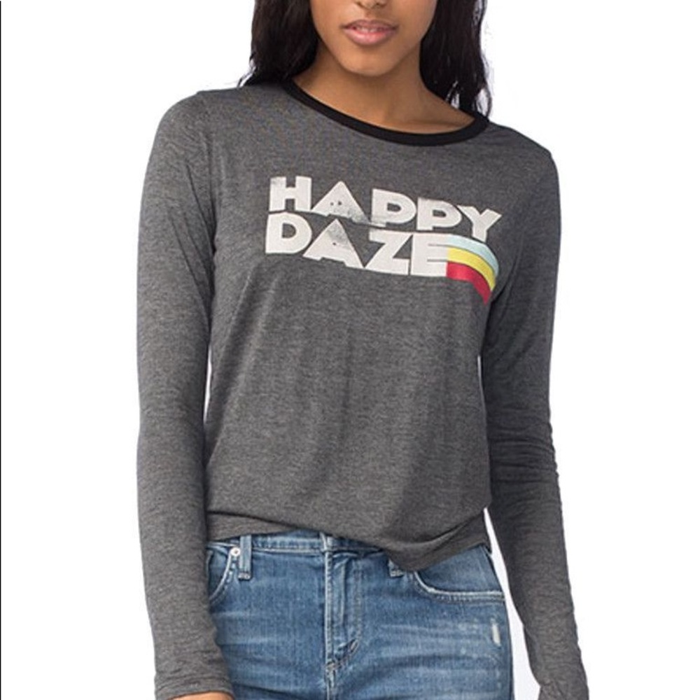 “HAPPY DAZE” Long sleeve tee